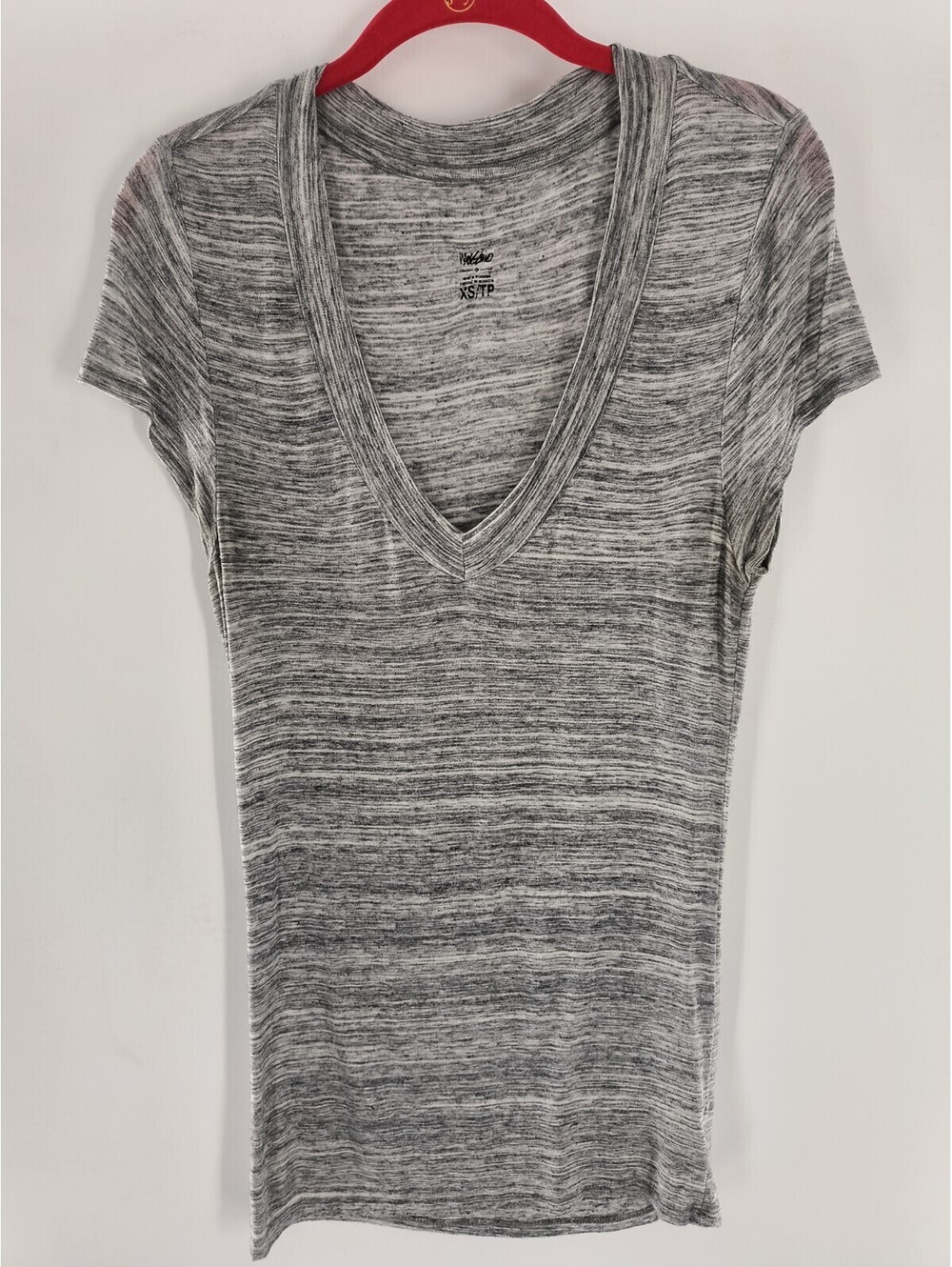 Mossimo Women's Extra Small Tunic Shirt Kind Of Sheer Gray 040